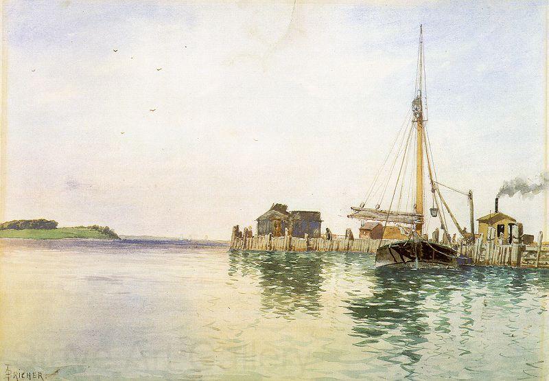 Alfred Thompson Bricher Harbor Spain oil painting art